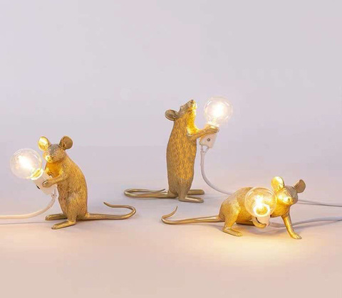 Mini lampe souris créative, style nordique, pour salon, salle à manger, chambre à coucher, magasin de vêtements, cadeau personnalisé ► Photo 1/6