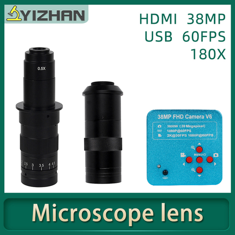 1080P Full HD 60FPS 2K 3800W 38MP USB HDMI industriel électronique numérique vidéo Microscope caméra pour téléphone CPU PCB réparation YIZHAN ► Photo 1/6