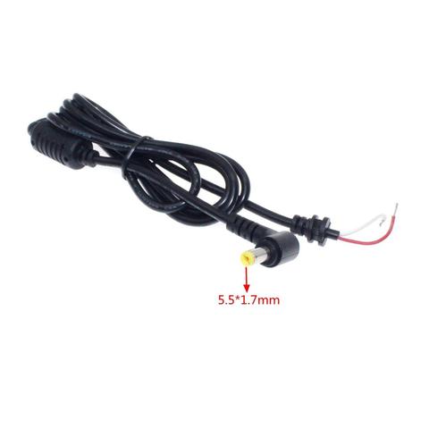 Câble de chargeur d'alimentation cc 5.5x1.7mm, connecteur 90 cordon à Angle droit pour ordinateur portable Acer/adaptateur de Notebook ► Photo 1/6