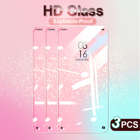 3 pièces couvercle complet verre trempé sur Xiaomi Redmi Note 8 7 9 5 Pro Max 9S 8T protecteur d'écran pour Redmi 7 8 K20 Pro Film de verre HD ► Photo 1/6