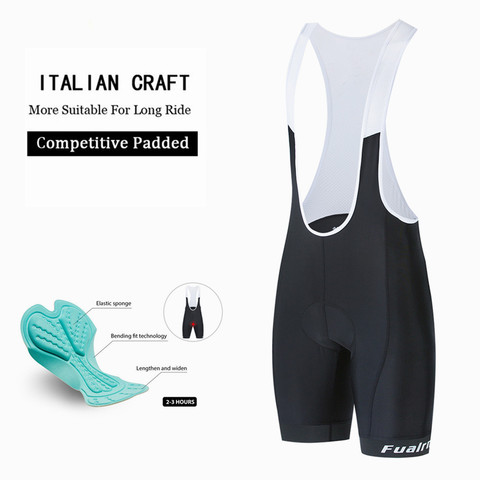 FUALRNY haute qualité classique cuissard course vélo bas Ropa Ciclismo vélo pantalon 4D gel pad italie silicone pinces à la jambe ► Photo 1/6