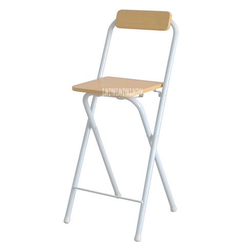 Tabouret pliant haut en bois créatif, Portable, à dossier, pour salon, pour les loisirs, 0059A ► Photo 1/6