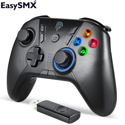 EasySMX ESM-9110 2.4G USB sans fil manette de jeu pour PC Android TV boîte téléphone jeu contrôleur Vibration manette pour PC Android ► Photo 1/6