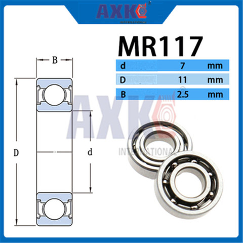 Roulement à billes, MR117, MR117ZZ, MR137ZZ, 687ZZ, 697ZZ, 697ZZ, 607ZZ, 627ZZ ► Photo 1/6