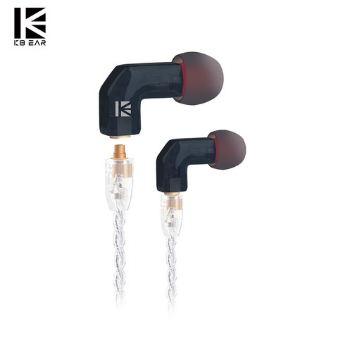 KBEAR F1 Armature équilibrée client HIFI Sport moniteur dans l'oreille écouteur avec 3.5MMCX plaqué or casque métal plaqué LOGO écouteur ► Photo 1/6