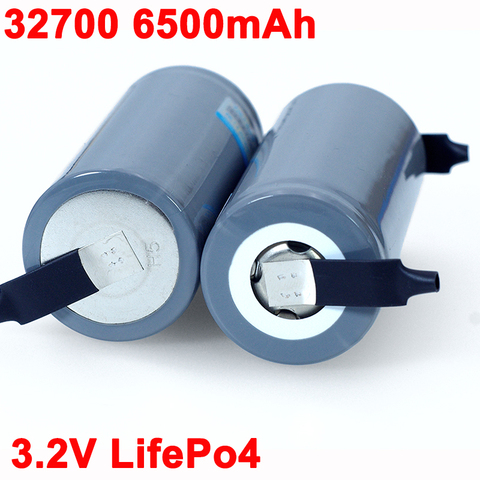 1 pièces 32700 LiFePO4 3.2V 6500mah 33A 55A bande soudée feuilles de Nickel pour tournevis batterie électrique vélo alimenté ► Photo 1/1