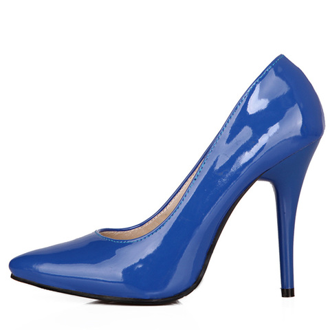 Grande taille 48 Chaude 2022 chaussures pour femme hauts talons mode Pompes De Couleur de Sucrerie Femmes Partie Bureau chaussures de mariage rouge rose bleu ► Photo 1/6