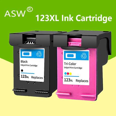 ASW-cartouches d'encre 123 pour imprimante HP, pour HP123 123XL, pour DeskJet 1110, 1111, 1112, 2130, 2132, 2134, 3830, pour Officejet 3831, 3832, 3834 ► Photo 1/6