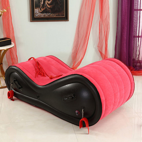 Canapé-lit gonflable en velours, meuble de salon, chaise adulte, lit érotique, Futon japonais ► Photo 1/6