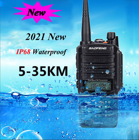 2022 NOUVELLE Haute Puissance Mise À Niveau Baofeng UV-9R plus Étanche talkie walkie 10 w pour two way radio longue portée 10 km 4500 mah uv 9r plus ► Photo 1/6