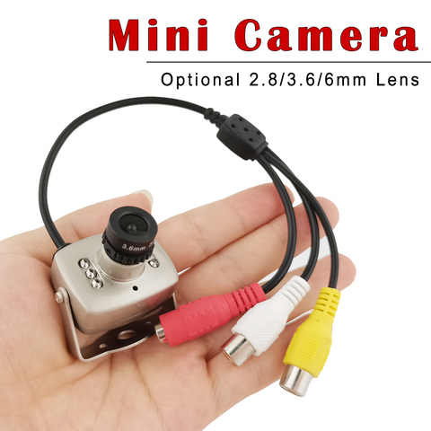 NEOCoolcam Super Mini métal 700TVL CMOS couleur CCTV Mini caméra de sécurité infrarouge Vision nocturne analogique vidéo Audio moniteur caméra ► Photo 1/5