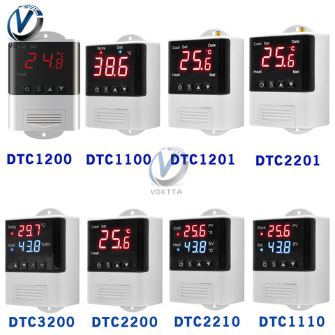 Thermostat régulateur de température numérique électronique pour Aquarium, AC 110V 220V DTC1200/3200/2200/2210/1110/1100 ► Photo 1/6