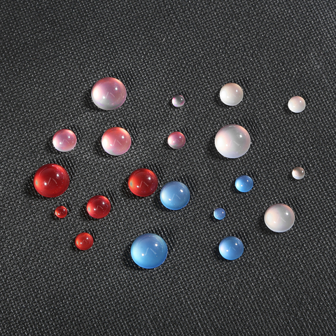 Cabochons ronds en verre plat, perles Cameo œil de chat pour la fabrication de bijoux, résultats de bricolage, 20-4mm 6mm 8mm 10mm 12mm ► Photo 1/6
