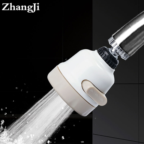 ZhangJi 3 Modes robinet aérateur économie d'eau haute pression filtre pulvérisateur buse 360 degrés rotation diffuseur aérateur Flexible ► Photo 1/6