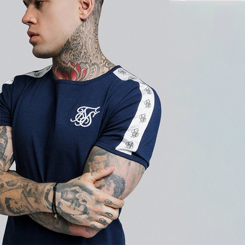 SikSilk – T-shirt en soie pour homme, haut court et humoristique, col rond, été ► Photo 1/6