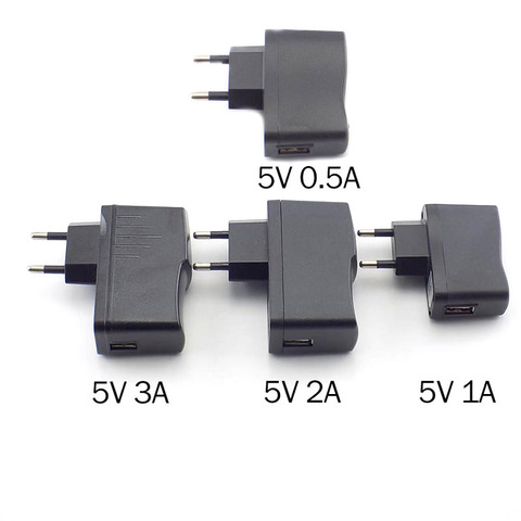 Chargeur Micro USB 5V 0.5A 1A 2A 3A chargeur mural ca à cc charge adaptateur d'alimentation 100 V-240 V sortie pour bande de lumière LED ► Photo 1/6