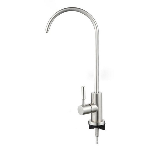 Robinet purificateur d'eau col de cygne | Osmose inversée, robinet de filtre d'eau potable, acier inoxydable 1/4 