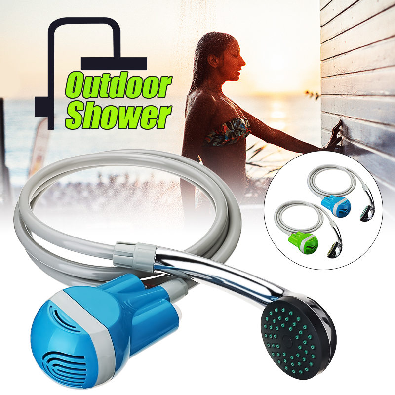 Sans fil Portable extérieur USB Rechargeable pomme de douche pompe à eau buse Sport voyage caravane Van voiture laveuse Camping douche ► Photo 1/6