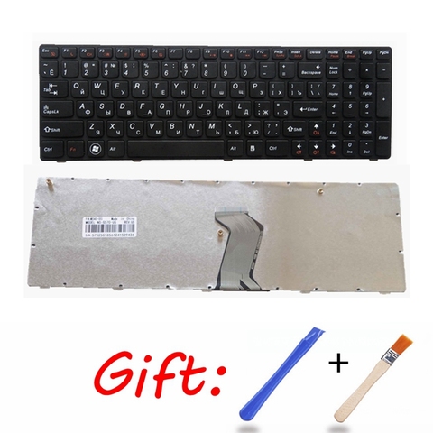 RU noir nouveau clavier d'ordinateur portable pour LENOVO IdeaPad G570 Z560 Z560A Z560G Z565 G575 G780 G770 russe ► Photo 1/4