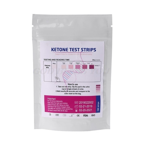 100 pièces URS-1K bandelettes de Test de réactif de cétone Test d'urine anti-vc analyse d'urine accueil Ketosis Tests analyse Test rapide professionnel ► Photo 1/5