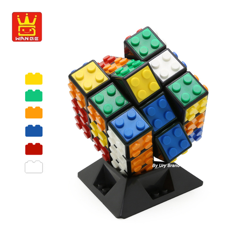 Créateurs série blocs Magico Cube professionnel 3x3x3 classique bricolage éclairer blocs de construction éducatifs jouets pour enfants cadeau ► Photo 1/6