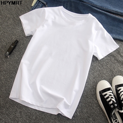 Mode été blanc homme t-shirt surdimensionné T-shirts Harajuku blanc décontracté t-shirt hauts vêtements hommes T-shirts à manches courtes ► Photo 1/6