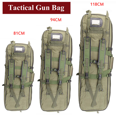 81cm 94cm 118cm sac de chasse tactique armée Airsoft fusil carré sac de transport avec bandoulière pistolet étui de Protection sac à dos en Nylon ► Photo 1/6