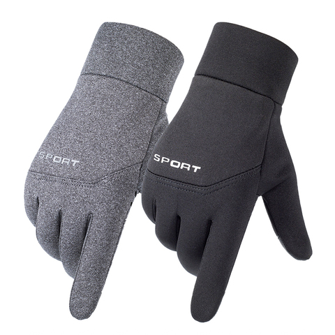 Gants de Ski de Sports de plein air d'hiver coupe-vent imperméable à l'eau polaire résistant au froid CyclingFinger écran tactile gants de moto antidérapants ► Photo 1/6