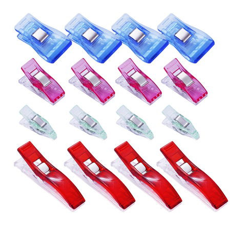 50 pièces en plastique Patchwork Clips à coudre tissu Quilting reliure Clips support couture accessoire vêtement pince ► Photo 1/6