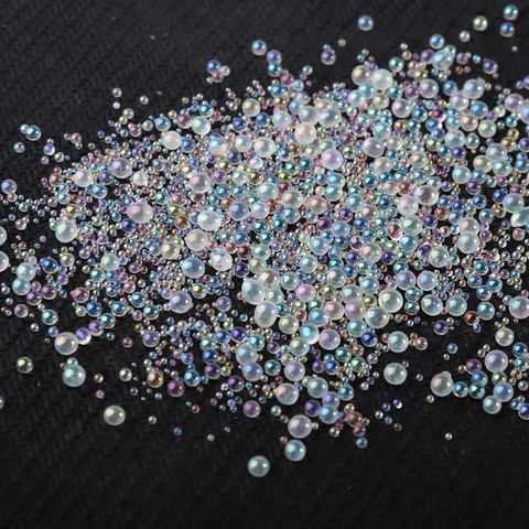 Mélange de perles colorées pour bulles d'eau, résine UV, Kawaii, assortiment de perles pour gouttelettes d'eau ► Photo 1/6