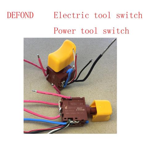 Interrupteur d'outils électriques, courant élevé 15a pour perceuse ou tournevis sans fil, application EGA-1115A 15RA24V DC ► Photo 1/5