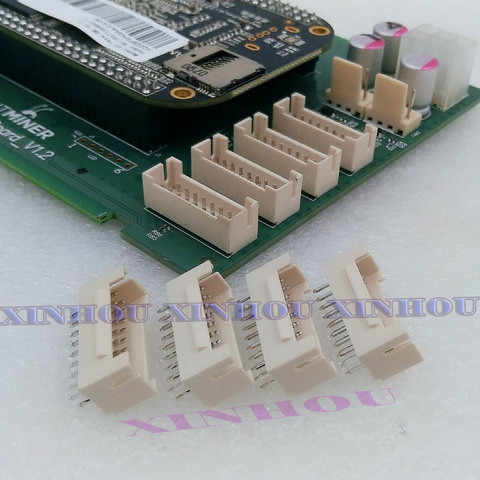 Connecteur de mineur BTC BCH LTC ZEC ETH DCR, 2x9P mâle, broche droite adaptée au mineur Asic S9j S9K S9 R4 Z9 M3, 25 pièces ► Photo 1/5