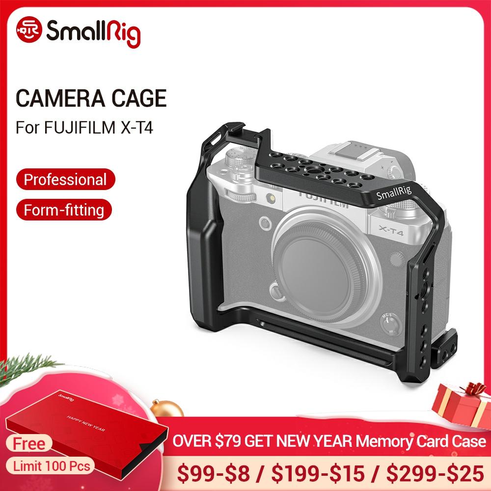 SmallRig X-T4 caméra Cage pour FUJIFILM X-T4 en alliage d'aluminium Cage avec chaussure froide monture/l'otan Rail caméra vidéo accessoires-2808 ► Photo 1/6