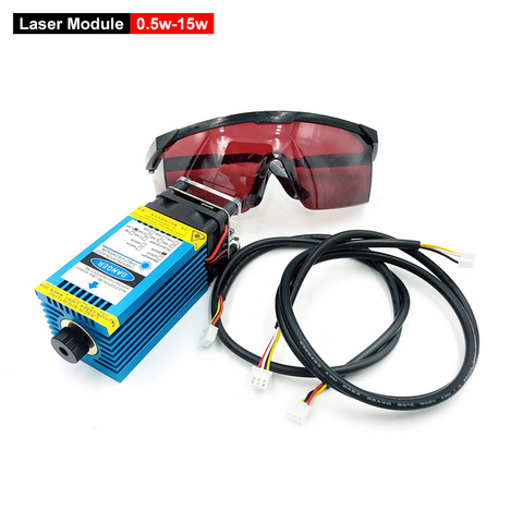 Module Laser 0.5w-15w, mise au point réglable pour graveur Laser CNC série 3018, outil de remplacement pour Machine à graver, outil de bricolage ► Photo 1/6