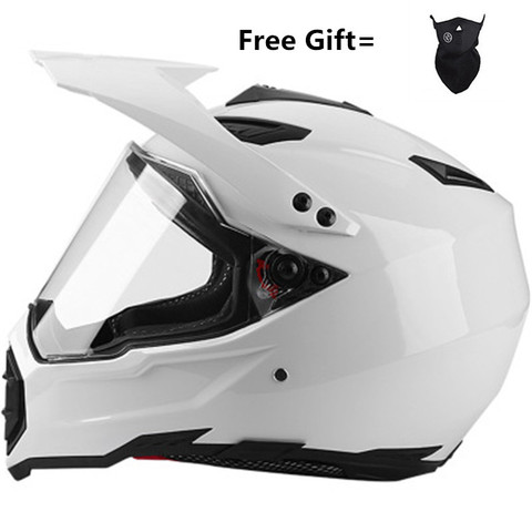 Casque Motocross hors route professionnel vtt Cross casques vtt Dh Racing casque Moto Dirt Bike Capacete De Moto Casco blanc ► Photo 1/6