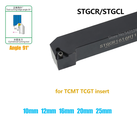 Barre de tournage CNC STGCR porte-outil de tournage externe TCMT, Insert en carbure ► Photo 1/2