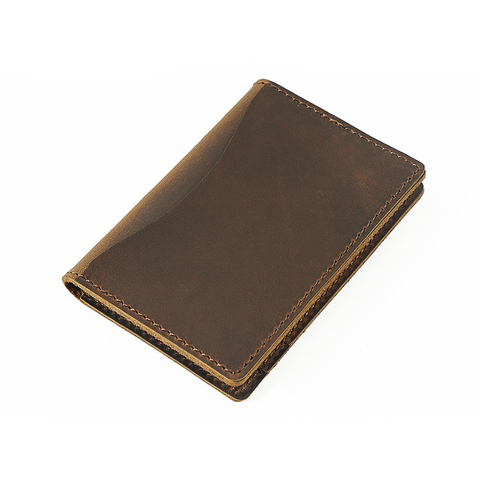 Portefeuille unisexe en cuir de cheval fou, rustique, pour hommes, porte-cartes, personnalisé, vente en gros, nouvel arrivage porte-carte d'identité ► Photo 1/6