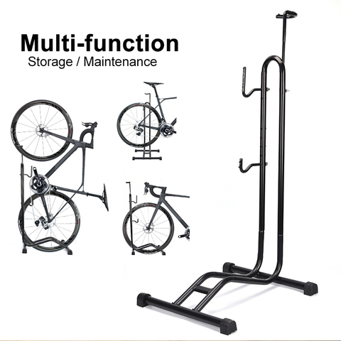 Support de support de stationnement de plancher de bicyclette 3-en-1 pour le vélo de route de montagne ► Photo 1/6