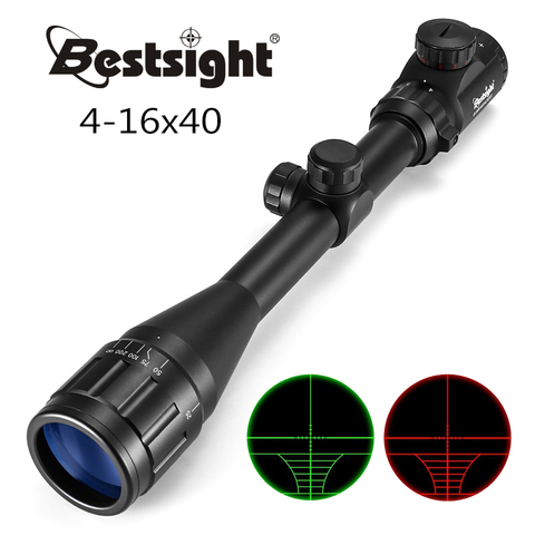 AOEG-lunette de visée 4-16X40 avec optique point rouge et vert, visée éclairée, équipement de Sniper pour la chasse, fusil Airsoft ► Photo 1/6