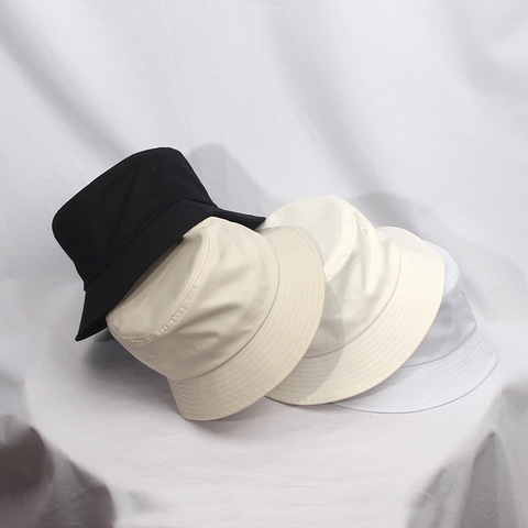 Chapeau de soleil en pur coton pour hommes et femmes, bob, grande taille, 56cm, 58cm, 60cm, 62cm, 64cm ► Photo 1/6