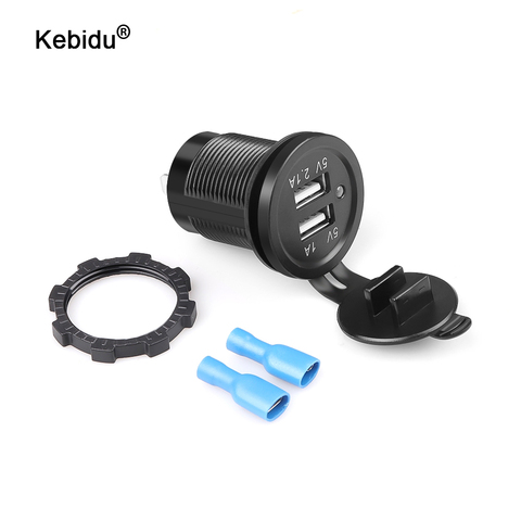 Kebidu – allume-cigare universel pour voiture, étanche, double USB, 2 ports, prise de courant, 5V, 2,1 a/1a ► Photo 1/6