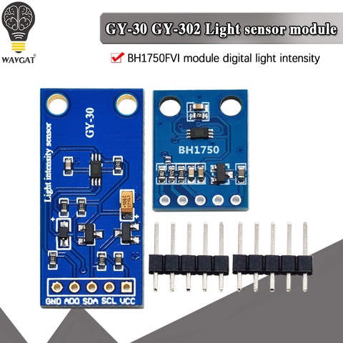 WAVGAT GY-302 GY-30 BH1750 BH1750FVI numérique l'intensité optique capteur d'éclairage BH1750FVI de module pour arduino 3V-5V ► Photo 1/6