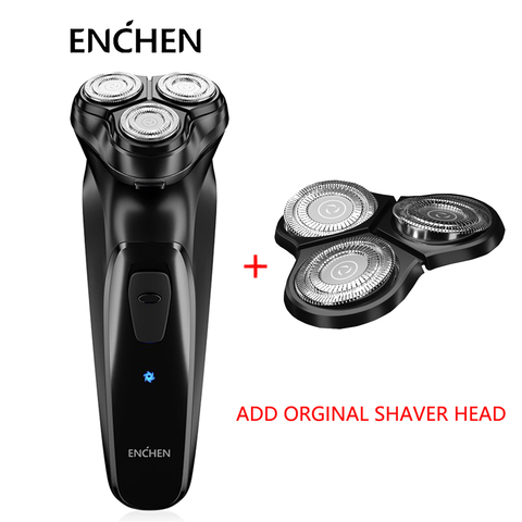 Enchen – rasoir électrique 3D en pierre noire pour hommes, Rechargeable et intelligent ► Photo 1/6