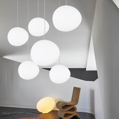 Lampe Led suspendue en verre au design moderne, luminaire irrégulier, idéal pour une salle à manger, une cuisine ou un loft ► Photo 1/6