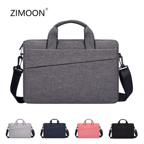 Sac à bandoulière pour ordinateur portable 13.3/14.1/15.6 pouces, sacoche pour ordinateur portable Macbook Air Pro, pochette, sac à main, mallette de voyage ► Photo 1/6