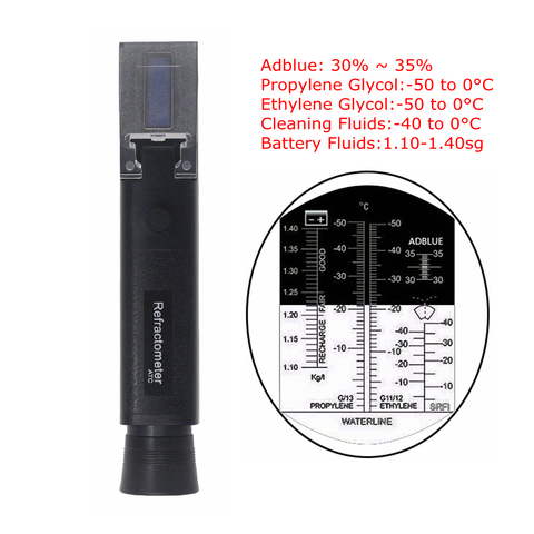 Outil de test à main 4 en 1, pour liquide moteur Glycol Point de congélation pour batterie de voiture, réfractomètre antigel ► Photo 1/6