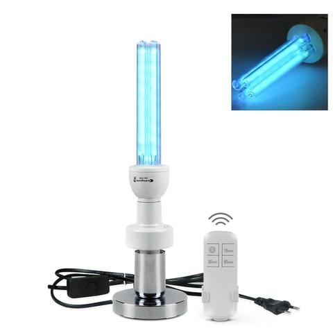 Lampe à Quartz à Ozone E27 avec minuterie, boîte à chaussures, lampe UVC, intérieur, baguette UVC, cuisine, ampoule UV 15/25W, lampes ultraviolettes 110V 220V ► Photo 1/6