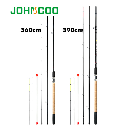 JOHNCOO plume tige d'alimentation 3.6m 3.9m carbone canne à pêche filature coulée voyage tige carpe mangeoire tige Test 90g 120g 150g ► Photo 1/6