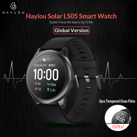 Haylou montre intelligente solaire LS05 Sport métal fréquence cardiaque moniteur de sommeil IP68 étanche iOS Android Version globale de Youpin ► Photo 1/6