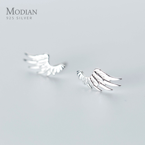 Modian – boucles d'oreilles ailes d'ange de printemps pour femmes, bijoux en argent Sterling 2022 véritable 100%, cadeaux pour enfants, nouvelle collection 925 ► Photo 1/3